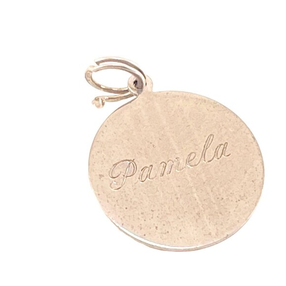 Elco Vintage Sterling Silver Pamela Personalized Pendant Engraved 6 10 52 - Picture 1 of 5